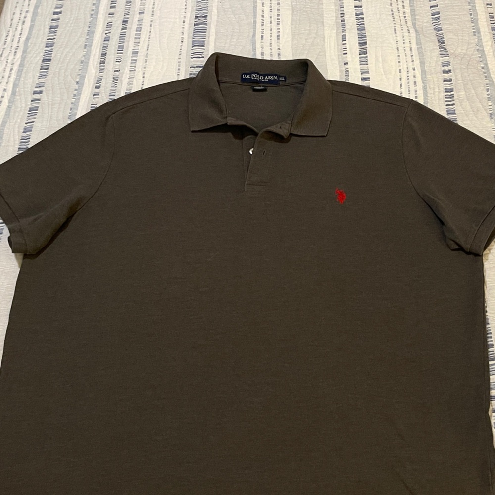 Polo by Ralph Lauren Men's Dark Brown Polo Shirt